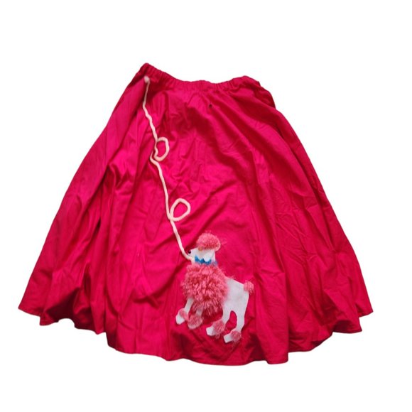 Vibrant Pink Poodle Maxi Skirt - Picture 1 of 3